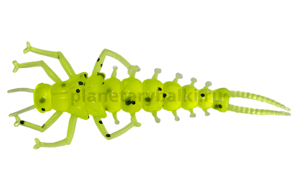 Приманка силиконовая LureMax STONE FLY 2,5'' 6,5см, Lime pepper 08-002, 8шт.