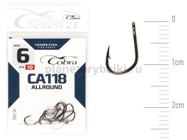 Крючки Cobra Allround HANNA CA118 №6, 10шт.