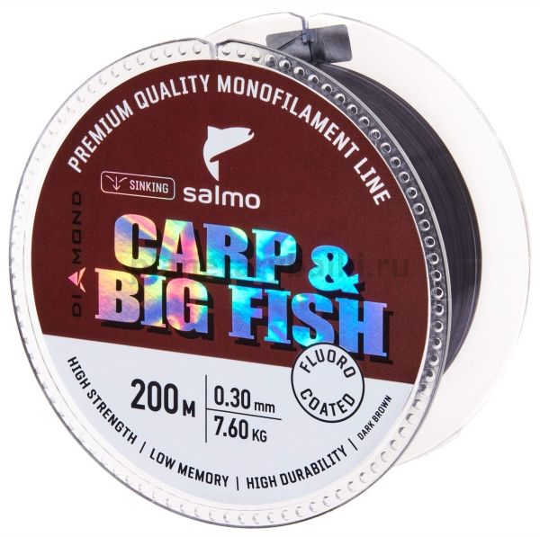 Леска монофильная Salmo Diamond CARP & BIG FISH FLUORO COATED Dark Brown 200мм, 0,30мм, 7,6кг для рыбалки, Леска монофильная Salmo Diamond CARP & BIG FISH FLUORO COATED Dark Brown 200мм, 0,30мм, 7,6кг отзывы, Леска монофильная Salmo Diamond CARP & BIG FISH FLUORO COATED Dark Brown 200мм, 0,30мм, 7,6кг купить, Леска монофильная Salmo Diamond CARP & BIG FISH FLUORO COATED Dark Brown 200мм, 0,30мм, 7,6кг купить в интернет магазине, Леска монофильная Salmo Diamond CARP & BIG FISH FLUORO COATED Dark Brown 200мм, 0,30мм, 7,6кг выбрать, Леска монофильная Salmo Diamond CARP & BIG FISH FLUORO COATED Dark Brown 200мм, 0,30мм, 7,6кг обзор, Леска монофильная Salmo Diamond CARP & BIG FISH FLUORO COATED Dark Brown 200мм, 0,30мм, 7,6кг купить в розничном магазине