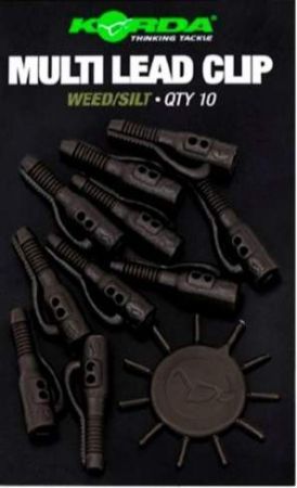 Клипса безопасная KORDA Lead Clip Pin Weed/Silt