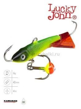 Балансир Lucky John CLASSIC 4 с тройником 40мм, 6гр., 26RT блистер