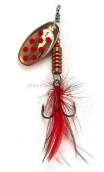 Блесна вращающаяся Lucky John SPIN X ROUND №01, 3,5гр., цвет CR