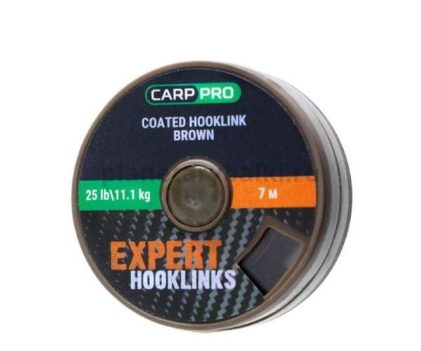 Поводковый материал в оболочке CARP PRO коричневый 7м, 11,1кг, 25lb