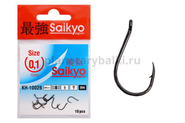 Крючки Saikyo Chinu Ring BN KH-10026 №0.1, 10шт.