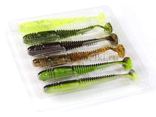Виброхвосты LUCKY JOHN Pro Series TIOGA MIX2 3.4in 8.64см, 6шт.