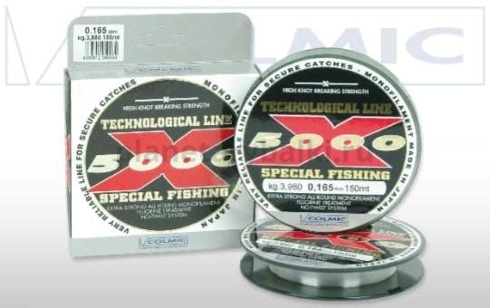 Монофильная леска COLMIC X-5000 150м, 0.225мм, 7,5кг