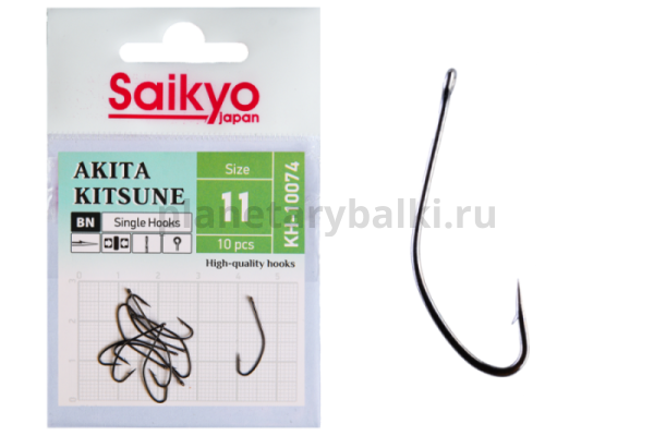 Крючки Saikyo AKITA KITSUNE BN KH-10074 №11, 10шт.