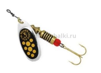 Блесна вращающаяся MEPPS Black Fury Jaune №3, 6,5гр., цвет AG