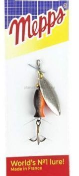 Блесна вращающаяся MEPPS Aglia Long Heavy №1, 8гр., цвет AG/NR oge