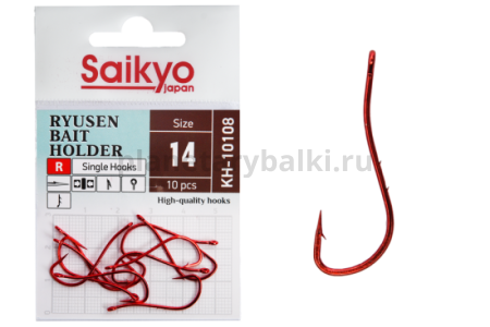 Крючки Saikyo KH-10108 R BN RYUSEN BAIT HOLDER №14, 10шт.