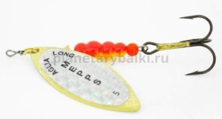 Блесна вращающаяся MEPPS Aglia Longue Rainbo №4, 17гр., цвет OR