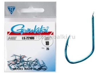 Крючки Gamakatsu LS-2210S HOOKS BLUE разм. 10 25шт.