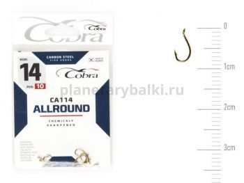 Крючки Cobra Allround BEAK CA114 №14, 10шт.