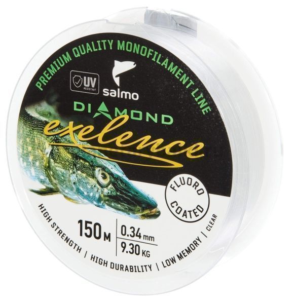 Леска монофильная Salmo Diamond EXELENCE FLUORO COATED Clear 150м, 0,34мм, 9,3кг для рыбалки, Леска монофильная Salmo Diamond EXELENCE FLUORO COATED Clear 150м, 0,34мм, 9,3кг отзывы, Леска монофильная Salmo Diamond EXELENCE FLUORO COATED Clear 150м, 0,34мм, 9,3кг купить, Леска монофильная Salmo Diamond EXELENCE FLUORO COATED Clear 150м, 0,34мм, 9,3кг купить в интернет магазине, Леска монофильная Salmo Diamond EXELENCE FLUORO COATED Clear 150м, 0,34мм, 9,3кг выбрать, Леска монофильная Salmo Diamond EXELENCE FLUORO COATED Clear 150м, 0,34мм, 9,3кг обзор, Леска монофильная Salmo Diamond EXELENCE FLUORO COATED Clear 150м, 0,34мм, 9,3кг купить в розничном магазине