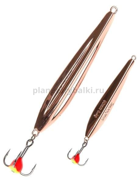 Блесна вертикальная Lucky John FIN Blade с цепочкой и тройником 40мм, 2,4гр., цвет C блистер