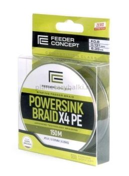 Шнур плетёный Feeder Concept POWERSINK Dark Brown 150м, 0,13мм, 6,35кг