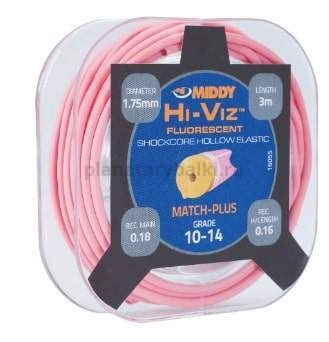 Штекерная резина MIDDY Hi-Viz Solid Original 10-14 Hollow Pink Ф-1,80мм /  3,0мт
