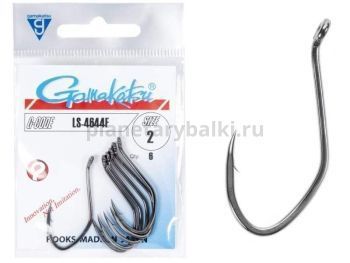 Крючки Gamakatsu LS-4644F HOOKS BLACK разм. 02 6шт.
