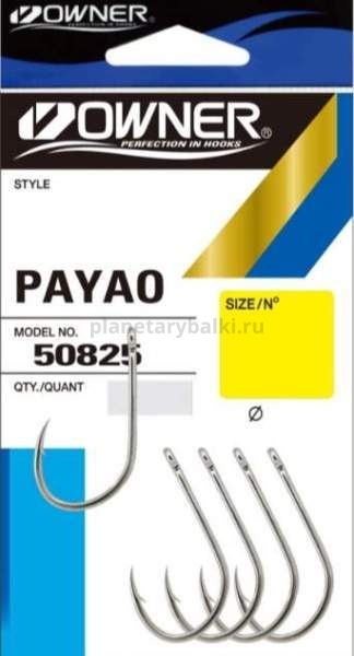 OWNER Крючок Payao nickel №8/0 3шт