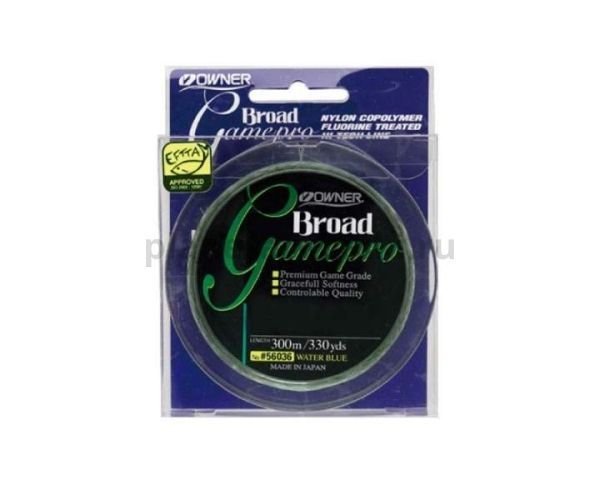 Леска OWNER Broad Game Pro blue 300м, 0,32мм, 6,3кг