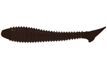 Виброхвост LureMax SEEKER 3,5'' 8см, Black 006, 10шт.