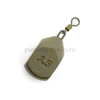 Грузило KORDA Square Pear Swivel 3,5oz, 100гр.