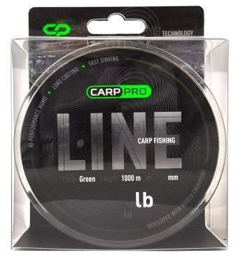 Леска монофильная CARP PRO Green 1000м, 0,405мм, 10,8кг