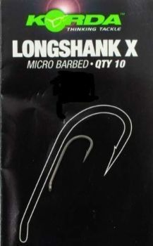 Крючки Korda Long Shank-X с бородкой №2, 10шт.
