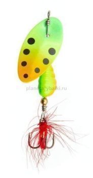 Блесна вращающаяся Lucky John EXCENTRIC IN-LINE №2, 4гр., цвет 004 в блистере