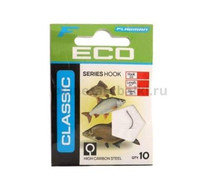 Поводок готовый FLAGMAN Classic Hooks To Nylon 2 №14, 10шт.