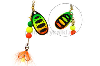 Блесна вращающаяся LureMax Daffy-2 5,3гр., цвет 009