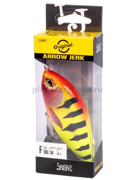 Воблер плавающий Lucky John Original ARROW JERK F 100мм, 34гр., 1м, цвет 019 для рыбалки, Воблер плавающий Lucky John Original ARROW JERK F 100мм, 34гр., 1м, цвет 019 отзывы, Воблер плавающий Lucky John Original ARROW JERK F 100мм, 34гр., 1м, цвет 019 купить, Воблер плавающий Lucky John Original ARROW JERK F 100мм, 34гр., 1м, цвет 019 купить в интернет магазине, Воблер плавающий Lucky John Original ARROW JERK F 100мм, 34гр., 1м, цвет 019 выбрать, Воблер плавающий Lucky John Original ARROW JERK F 100мм, 34гр., 1м, цвет 019 обзор, Воблер плавающий Lucky John Original ARROW JERK F 100мм, 34гр., 1м, цвет 019 купить в розничном магазине