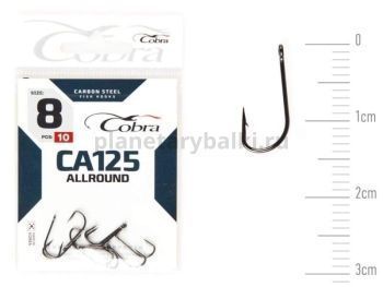 Крючки Cobra Allround STRUGER CA125 №8, 10шт.