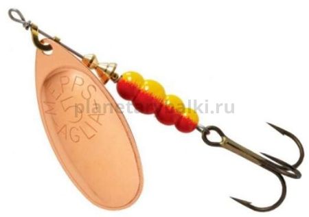 Блесна вращающаяся MEPPS Aglia №5, 13гр., цвет CU
