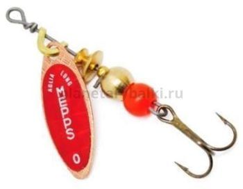 Блесна вращающаяся MEPPS Aglia Longue Redbo №0, 2,5гр., цвет CU