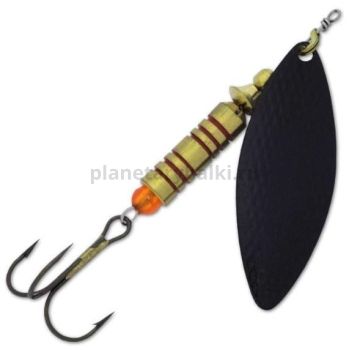 Блесна вращающаяся ILBA LUNGO n/d №5, 19гр., цвет black