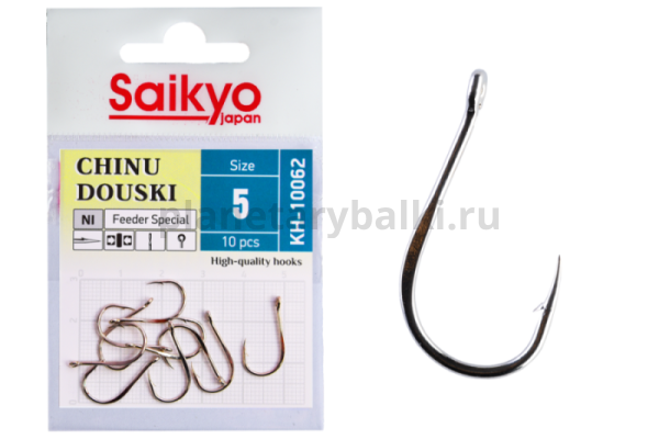 Крючки Saikyo CHINU DOUSKI NI KH-10062 №5, 10шт.