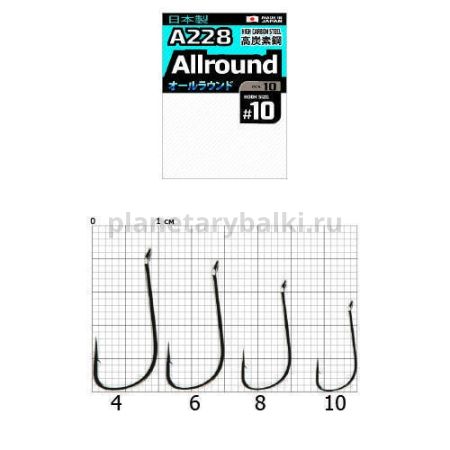 Крючки Cobra Pro AIIROUND A228 №10, 10шт.