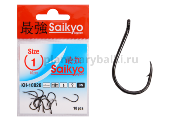 Крючки Saikyo Chinu Ring BN KH-10026 №1, 10шт.