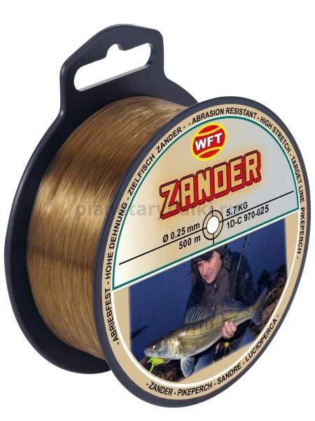 Леска монофильная WFT Zielfisch ZANDER (СУДАК) 500м, 0,25мм, 5,8кг