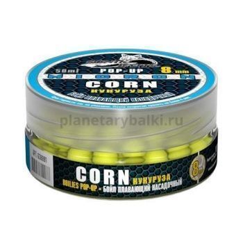 Бойлы насадочные плавающие Sonik Baits 8мм CORN MICRON Fluo Pop-ups 50мл