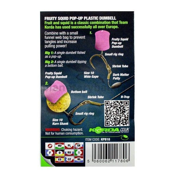 Имитационная приманка KORDA Dumbell Pop-Up Fruity Squid 8мм, 10шт. для рыбалки, Имитационная приманка KORDA Dumbell Pop-Up Fruity Squid 8мм, 10шт. отзывы, Имитационная приманка KORDA Dumbell Pop-Up Fruity Squid 8мм, 10шт. купить, Имитационная приманка KORDA Dumbell Pop-Up Fruity Squid 8мм, 10шт. купить в интернет магазине, Имитационная приманка KORDA Dumbell Pop-Up Fruity Squid 8мм, 10шт. выбрать, Имитационная приманка KORDA Dumbell Pop-Up Fruity Squid 8мм, 10шт. обзор, Имитационная приманка KORDA Dumbell Pop-Up Fruity Squid 8мм, 10шт. купить в розничном магазине