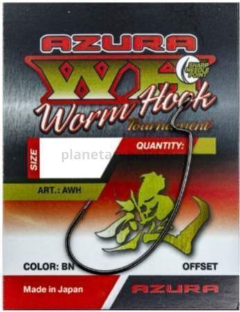 Крючки Azura Tournament Worm Hook №1/0, 7шт.