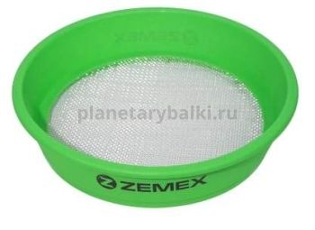 Сито ZEMEX пластиковое с металлической сеткой 3 мм, цвет зелёный