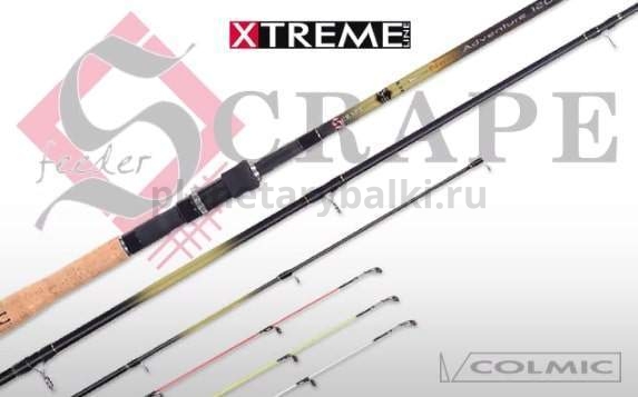 Удилище фидерное COLMIC NEXT ADVENTURE 3-S, 3,9м, тест 60гр., Carbon:Orange(1oz)+Yellow(1.1/2oz)+Red(2oz)