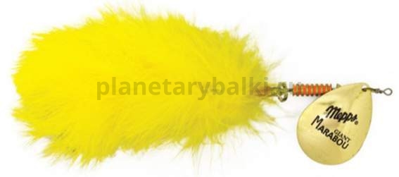 Блесна вращающаяся MEPPS Giant Marabou №0, 40гр., цвет OR блистер