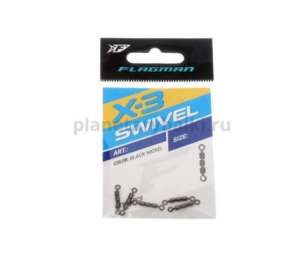 Вертлюг тройной FLAGMAN Swivel X-3 №8 5шт для рыбалки, Вертлюг тройной FLAGMAN Swivel X-3 №8 5шт отзывы, Вертлюг тройной FLAGMAN Swivel X-3 №8 5шт купить, Вертлюг тройной FLAGMAN Swivel X-3 №8 5шт купить в интернет магазине, Вертлюг тройной FLAGMAN Swivel X-3 №8 5шт выбрать, Вертлюг тройной FLAGMAN Swivel X-3 №8 5шт обзор, Вертлюг тройной FLAGMAN Swivel X-3 №8 5шт купить в розничном магазине