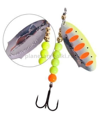 Блесна вращающаяся LureMax Kamchatka 23гр., цвет 018/YlOr