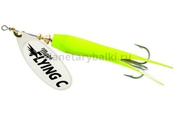 Блесна вращающаяся Mepps AGLIA FLYING C №3, 25гр., цвет SILVER/Chartreuse