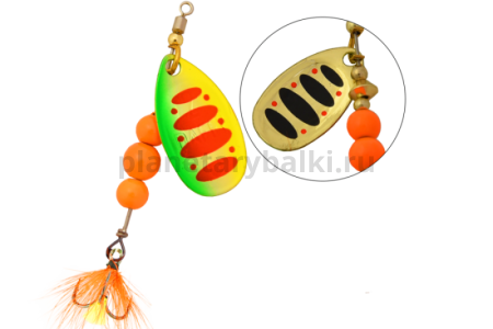 Блесна вращающаяся LureMax Daffy-2 5,3гр., цвет 007